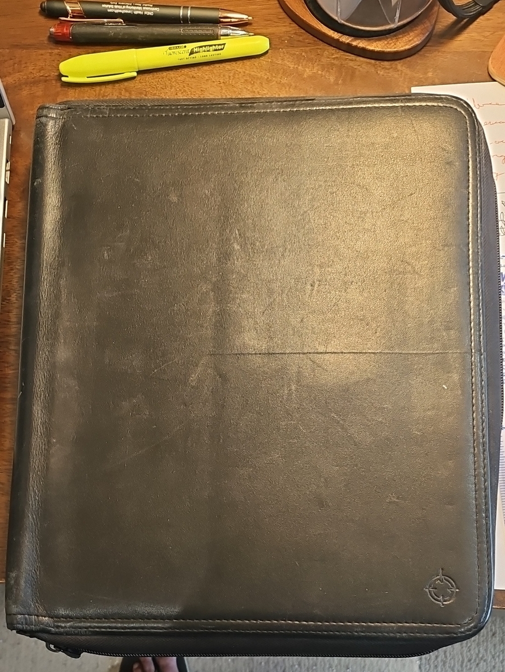 Zippered Black Tablet Folio Case - Unbranded